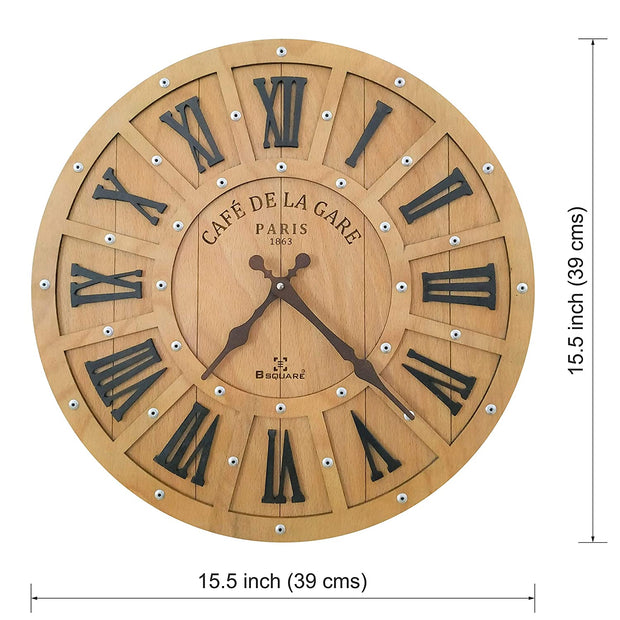Peach Wood Wall Clock image 2