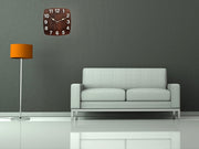 Dark Walnut Square Wall Clock image 2
