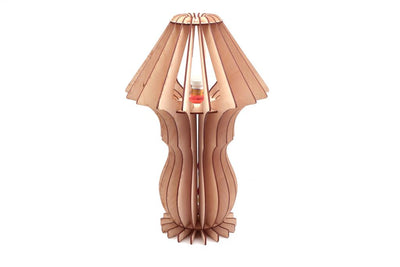 WhiteLeaf Wooden Table Lamp image 0