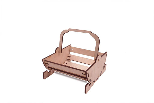 WhiteLeaf Wooden Fruit Basket image 0