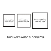 Square Glass Cover Radium Wall Clock image 3