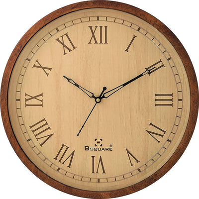 Brown Wood Wall Clock image 0
